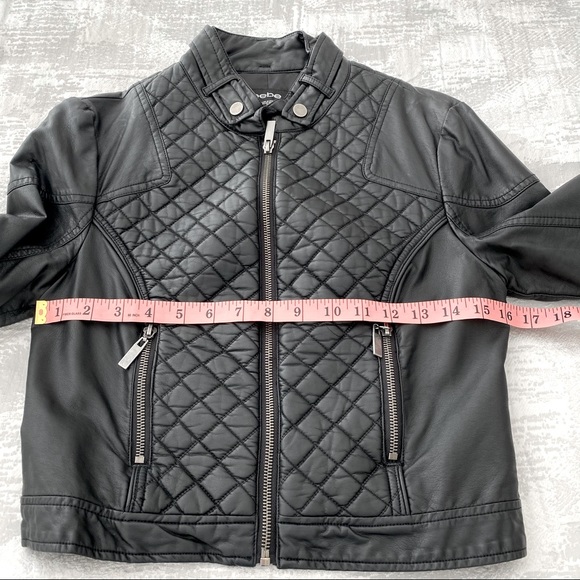 BEBE Moto Faux Leather Jacket - Picture 4 of 6